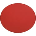 thumbnail image 3 of Chelsea Lane Oval Wood Side Table with Two Drawers, Samba Red, 3 of 3