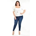 thumbnail image 1 of Blusa escote cuadrado Roman Fashion Talla Extra 1823 Blanco 38, 1 of 6