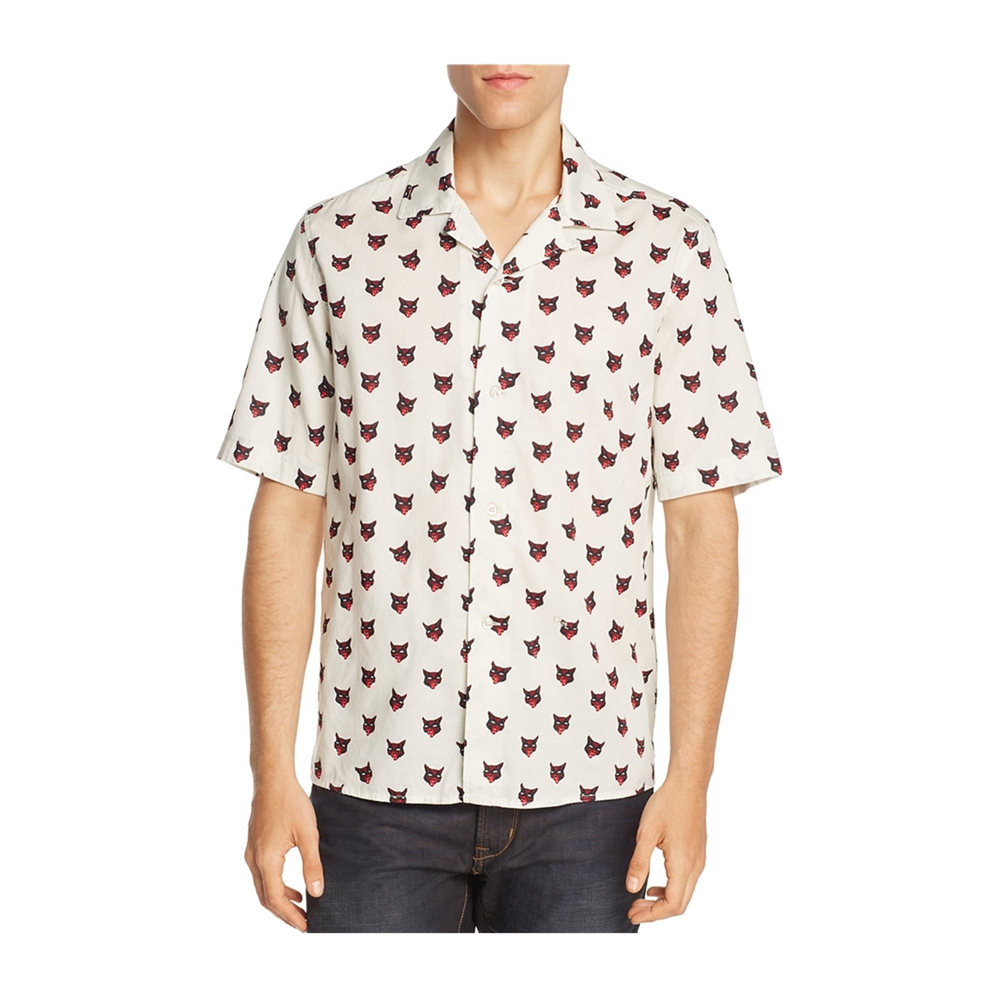 Diesel Mens Wild Cat Button Up Shirt White S Walmart Canada