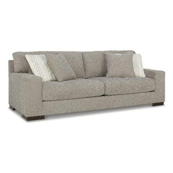 Signature Design by Ashley Maggie Flax Sofa with Decorative Accent Pillows