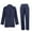 01 Navy, variant on Womens 2 Piece Set Business Casual Outfits Blazer Work Office Jackets and Straight Leg Pants Dressy Suits Casual Lightweight Blazers Jackets Spring Summer Cardigan Work Suit
