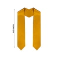 thumbnail image 2 of Graduation Stole, Green, 1 Piece, Suitable for College Graduation Ceremony, 2 of 5
