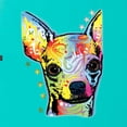 thumbnail image 5 of Wild Bobby Dean Russo Colorful Chihuahua Dog Lover Women Racerback Tank Top, Tahiti Blue, Small, 5 of 5