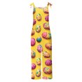 thumbnail image 4 of JURANMO Sale of The Day Overalls for Women 2025 Easter Linen Jumpsuits with Pockets Summer Vacatio Outfits Casual Shoulder Strap Rabbit Egg Graphic Print Rompers Multicolor M, 4 of 6