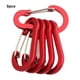 thumbnail image 4 of Clips de mosquetón de aluminio ligeros Soidarity 5x para llaves Ropa Deportiva Zapatos rojo, 4 of 6