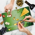 thumbnail image 4 of Spa Cutting Board, Garden Self-Control Freshening Insight in Daily Life Mindful Activity Print, Decorative Tempered Glass Cutting and Serving Board, Large Size, Green Pink, by Ambesonne, 4 of 5