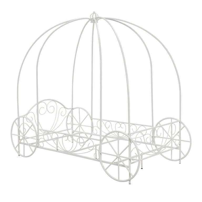 White carriage cheap bed