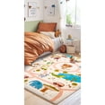 thumbnail image 2 of Mother Ruggers Let's Go Machine Washable Colorful Kid's Rug, 2 of 3