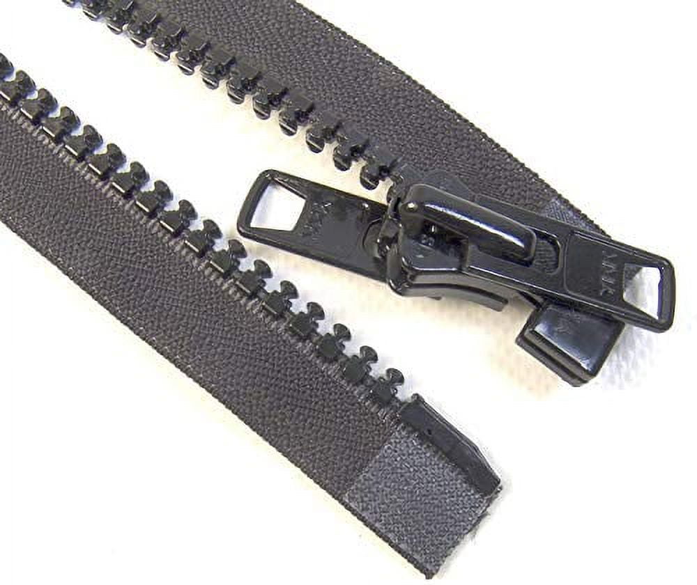 #10 Heavy Duty Marine Black YKK Separating Zipper - Made in The United States (144" Inches)