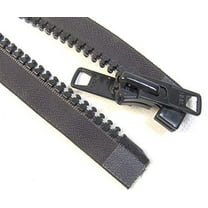 #10 Heavy Duty Marine Black YKK Separating Zipper - Made in The United States (30" Inches)