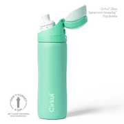 Cirkul 26oz StrawSip Flip Water Bottle, Stainless Steel, Double Wall Insulated, Spearmint (Mint)