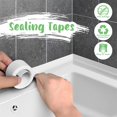 thumbnail image 2 of Tira de sellado de Pvc para baño, cinta de calafateo con grietas, autoadhesiva, impermeable, a prueba de moho, para esquina de pared de fregadero de cocina, 2 of 4