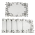 thumbnail image 5 of Decozen Placemats Set of 6 Dining Table Linen Ivory 14"x20" Rectangle Polyester - Alois Collection, 5 of 8