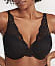 Women's Bali DF0084 One Smooth U Comfort Stretch Lace Underwire Bra (Black 36B)