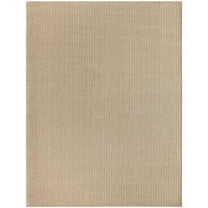 Nourison Home 841491138748 8 x 10 ft. Tulum Rectangle Chevron Indoor & Outdoor Area Rug, Taupe