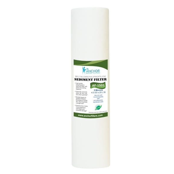AF-1501 - Sediment Replacement Filter Cartridge for Whole House Water Filtration Systems, 4.5 in. x 20 in.