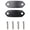 Black, variant on Mirror Delete Blank Block Off Plate for Kawasaki ZX6R 636 Ninja 300 250 400 125