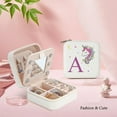 thumbnail image 2 of TINGN Unicorn Initial Jewelry Box, Personalized Gift Valentines Day Gift Toddler Kid Girl, 4-16 Year Old Girl Gift, 2 of 7