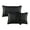Black, variant on MAVIÉ Satin Pillowcase Set – Standard, Queen, King & Body Size Options – Ultra Soft Cooling Pillow Cases for Hair & Skin, Envelope Closure, 2 Pack (20" X 26") Navy