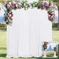 thumbnail image 1 of Cortina de fondo MYSKY HOME blanca de poliéster 3 m x 3 m - 2 paneles, 1 of 9