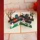 thumbnail image 3 of Tarjeta de mensaje 3D para decoración de fiestas, diseño plegable para Halloween, tarjeta de felicitación de calabaza, tarjetas de Halloween, 1 unidad, 3 of 4