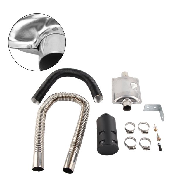 251864810100, Silenciador De Tubo De Escape Resistente A La Corrosión Juego De Silenciador Accesorios De Calentador De Aire Diésel Extremadamente Duradero Para RV