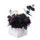 thumbnail image 3 of Flores artificiales de Halloween en caja de madera, flores decorativas. Violeta oscuro, 3 of 9