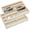 Beige-8 Grids, variant on Stackable Glasses Storage Tray Black 8 Grids, 2 Count