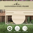 thumbnail image 3 of AsterOutdoor Raised Garden Bed with Galvanized Steel Frame, Elevated Planter Box for Vegetables, Flowers, Herbs, 41.75" L x 21.25" W x 30" H, Cream, 3 of 10