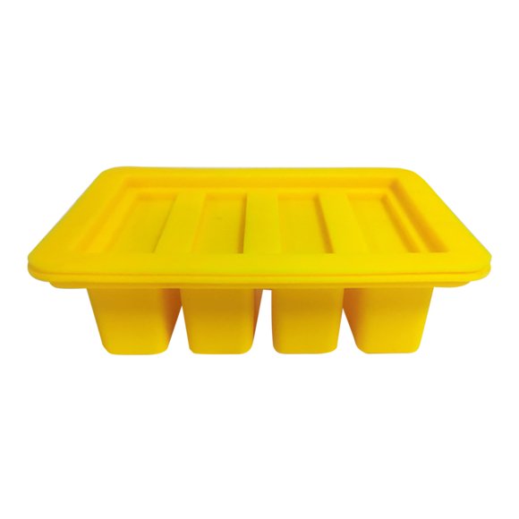 Dusknt Under $5 Butter Mould, Butter Mold Tray with Lid & 4 Large Storage Silicone Butter Stick Mold Container, Limited Time Offer