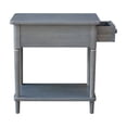 thumbnail image 6 of Solid Wood Narrow Side Table in Heather Gray Antique, 6 of 6
