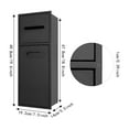 thumbnail image 2 of Rectangle Bathroom Trash Can Tilt Out Trash Bin Cabinet Hidden Trash Can Black, 2 of 17
