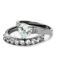 thumbnail image 2 of High polished (no plating) Stainless Steel Ring with AAA Grade CZ in Clear for Women Clear Stone Color Style TK2176 Size 6, 2 of 4
