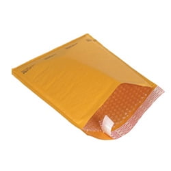 Uboxes Kraft Bubble Mailers, #00 (5 x 10 in), Peel & Seal, 20-Count