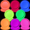 thumbnail image 1 of Platos de fiesta APUXXJUPA que brillan en la oscuridad, neón, 23 cm, 80 unidades, 1 of 7
