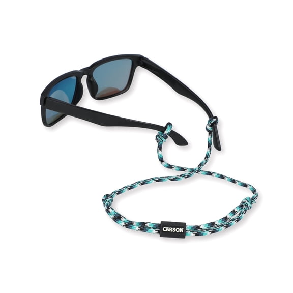 Carson Adjustable Paracord Eyewear Retainer, Blue Mix Available in Various Color Patterns Extra Strength Braided Nylon Eyeglass Strap (EX-60BUMIX)