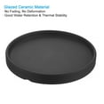 thumbnail image 3 of Uxcell Ceramic Round Planter Saucer Flower Pot Drip Tray Coaster, Gold Black 6", 3 of 6