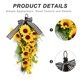thumbnail image 3 of Moluckfu Adorno Colgante De Guirnalda De Girasoles Artificiales Para Jardín Y Porche Rústico, 3 of 7