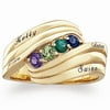 Personalized Gold Over Sterling Silver Family Birthstone Ring