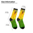 thumbnail image 2 of Naloa Bees Pollinates A Yellow Dandelion Kids Socks Unisex Kids and Toddlers' Crew Socks, ,1 Pairs, 2 of 5