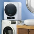 thumbnail image 3 of Royalcraft Portable Dryer for Apartment,Front Load 120 V Electric RV with Smart Moisture Sensor,LCD Control Panel Tumble Clothes Machine Stainless Steel Drum Apartment,Dorm & Home,8.8 lbs,White 850W, 3 of 8