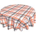 thumbnail image 2 of 4th of July Tablecloth 60" X 102" Patriotic Rectangle Table Cloth - Polyester Stars Stripes Eucalyptus Leaf White Grey Checkered Independence Day Table Cover Reusable Water Resistant, 2 of 5