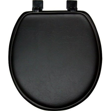 - Black Soft Padded Cushion Toilet Seat Round Standard Size