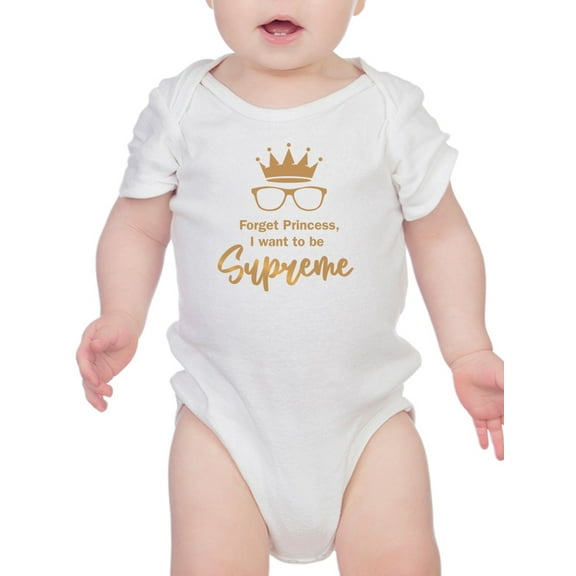 Forget Princess, Quote Bodysuit Infant -Smartprints Designs,  18 Months