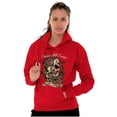 thumbnail image 4 of Erase All Fears Snake Skull Tattoo Unisex Plus Fleece Graphic Hoodie Brisco Brands 3X, 4 of 5
