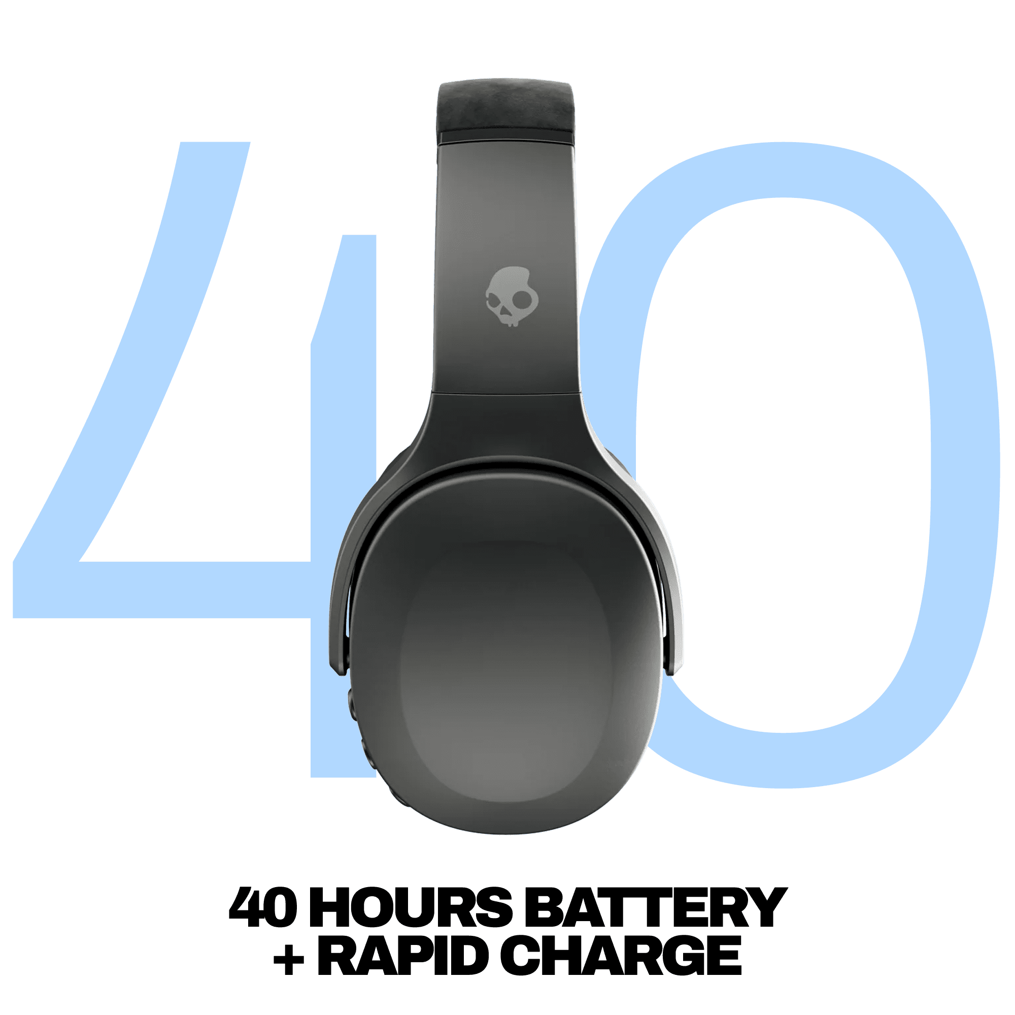 Skullcandy Crusher Evo XT Wireless over-Ear Headphones, Black