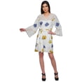 thumbnail image 2 of Moomaya Short Robes For Women Lightweight Venice Lace Summer Loungewear, 2 of 6