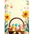 thumbnail image 4 of Easter Celebration Floral Egg Basket Backdrop Banner Spring Decorations Photography Props Party Supplies Event Decor Background, 4 of 8