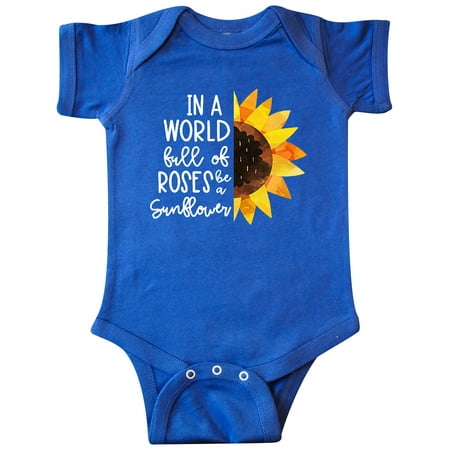 

Inktastic Summer In a World Full of Roses Be a Sunflower Gift Baby Boy or Baby Girl Bodysuit