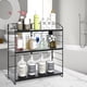 thumbnail image 2 of Organizador de encimera de baño BOIVSHI de 3 niveles, metal negro, 2 of 9